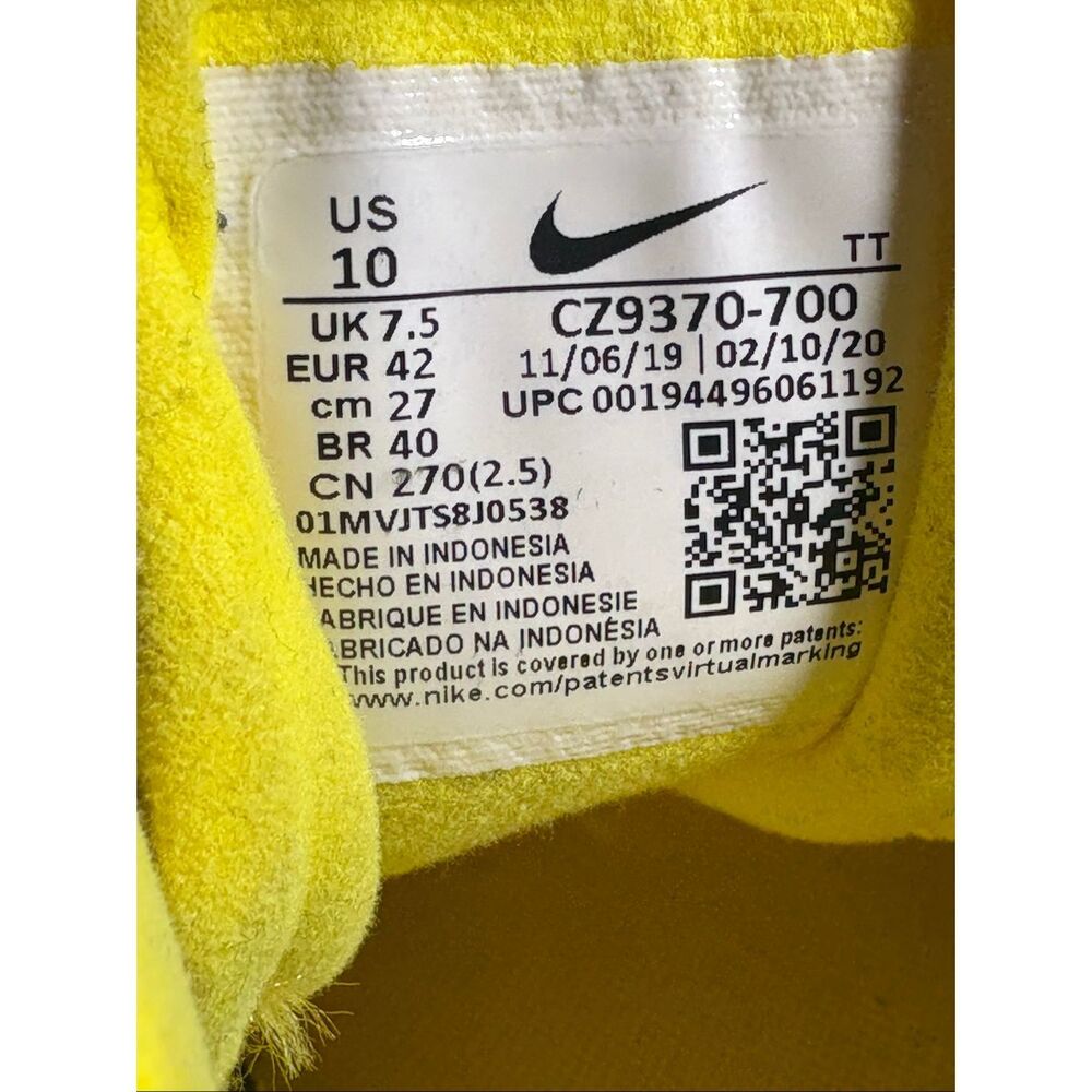 Nike Air Max 270 React 'Opti Yellow' • Size 10 US Men (42 EUR) • SKU CZ9370-700 - Picture 8 of 8